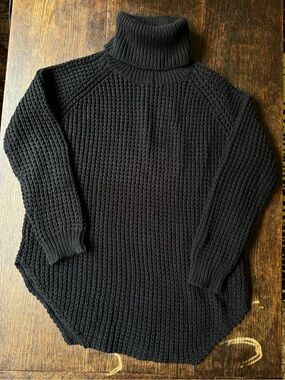 Hope “Grand” Luxury Black Chunky Knitted Oversized Sweater - Size 36 euro